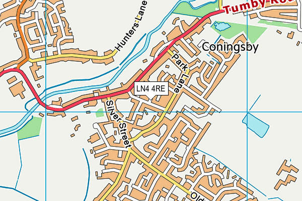 LN4 4RE map - OS VectorMap District (Ordnance Survey)