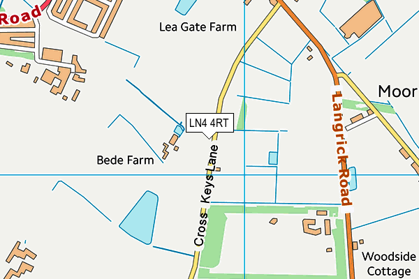 LN4 4RT map - OS VectorMap District (Ordnance Survey)