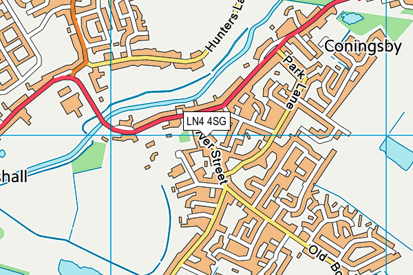 LN4 4SG map - OS VectorMap District (Ordnance Survey)
