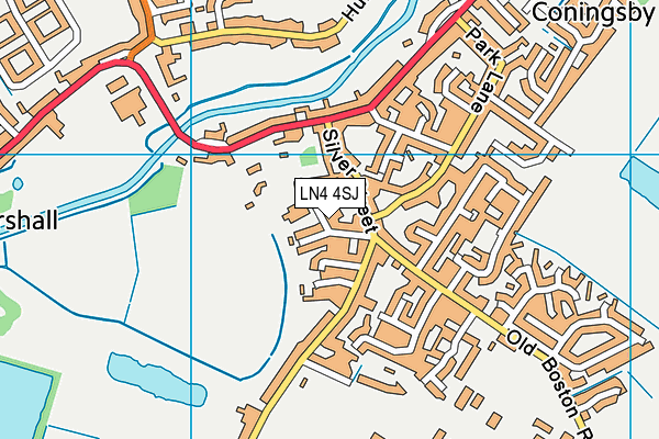 LN4 4SJ map - OS VectorMap District (Ordnance Survey)