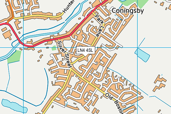 LN4 4SL map - OS VectorMap District (Ordnance Survey)