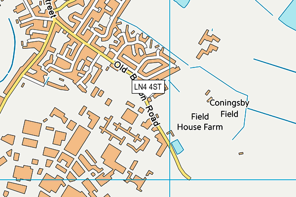 LN4 4ST map - OS VectorMap District (Ordnance Survey)