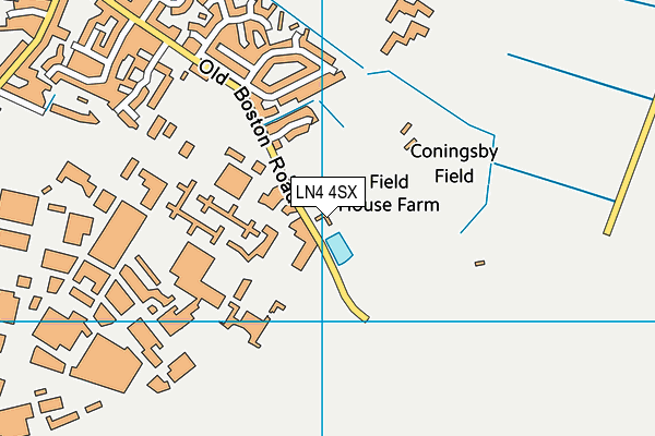 LN4 4SX map - OS VectorMap District (Ordnance Survey)