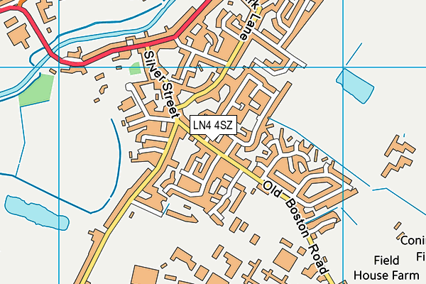LN4 4SZ map - OS VectorMap District (Ordnance Survey)