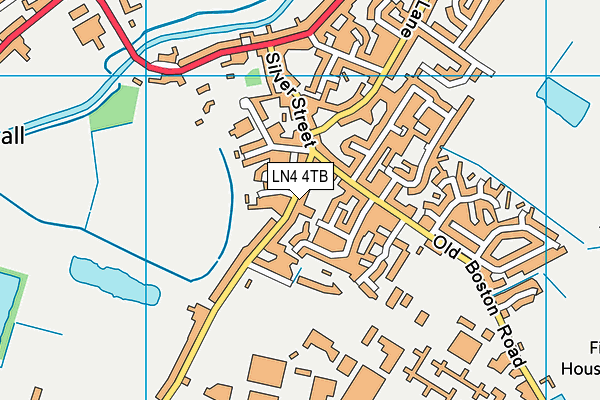 LN4 4TB map - OS VectorMap District (Ordnance Survey)