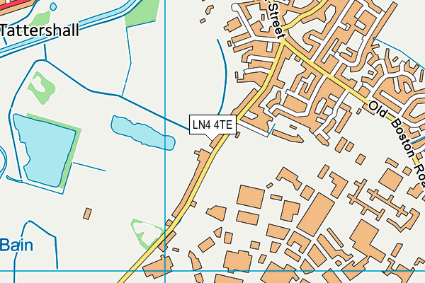 LN4 4TE map - OS VectorMap District (Ordnance Survey)