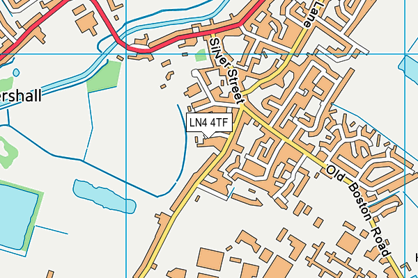 LN4 4TF map - OS VectorMap District (Ordnance Survey)