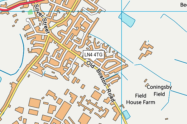 LN4 4TG map - OS VectorMap District (Ordnance Survey)
