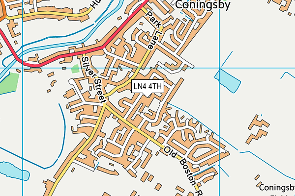 LN4 4TH map - OS VectorMap District (Ordnance Survey)