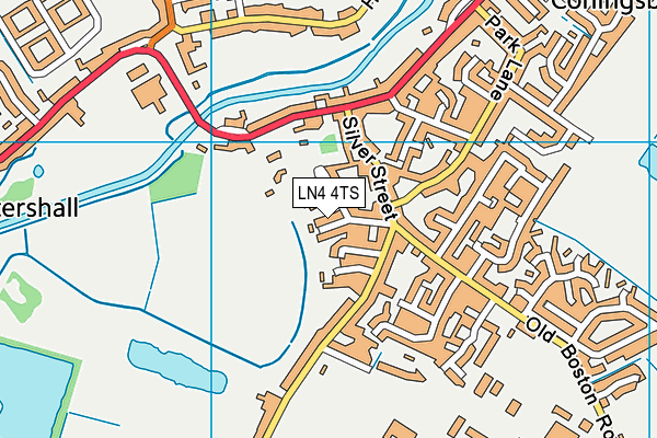 LN4 4TS map - OS VectorMap District (Ordnance Survey)