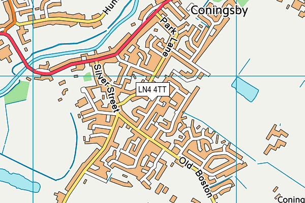LN4 4TT map - OS VectorMap District (Ordnance Survey)