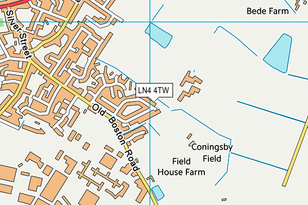 LN4 4TW map - OS VectorMap District (Ordnance Survey)