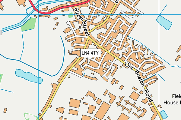 LN4 4TY map - OS VectorMap District (Ordnance Survey)