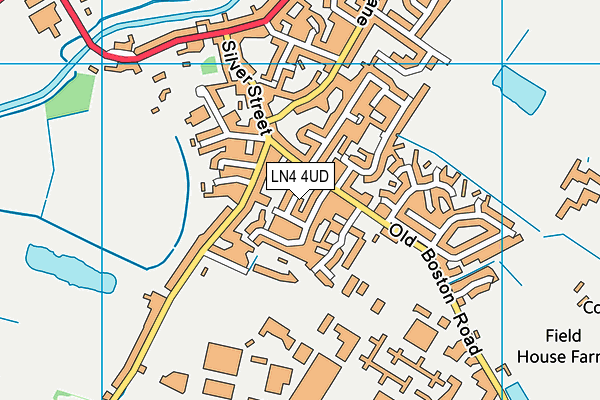 LN4 4UD map - OS VectorMap District (Ordnance Survey)