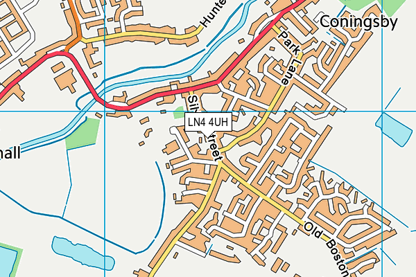 LN4 4UH map - OS VectorMap District (Ordnance Survey)