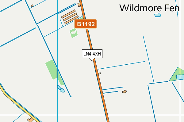 LN4 4XH map - OS VectorMap District (Ordnance Survey)