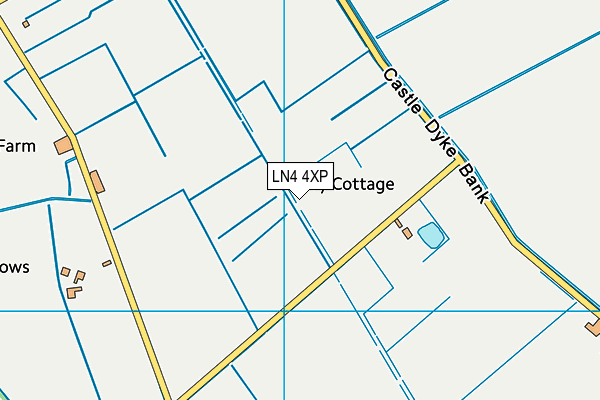 LN4 4XP map - OS VectorMap District (Ordnance Survey)