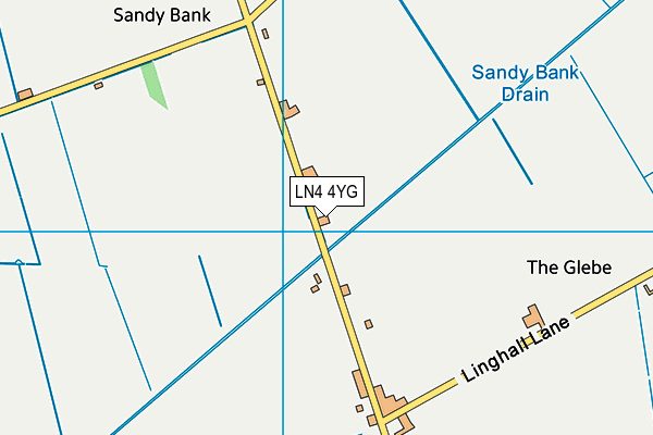 LN4 4YG map - OS VectorMap District (Ordnance Survey)