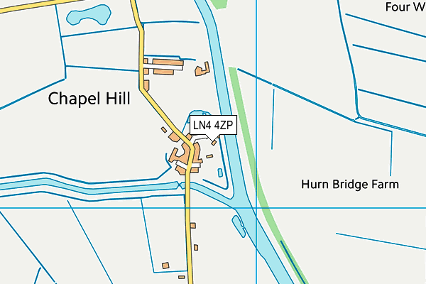 LN4 4ZP map - OS VectorMap District (Ordnance Survey)