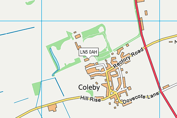 Map of THE BELL AT COLEBY LIMITED at district scale