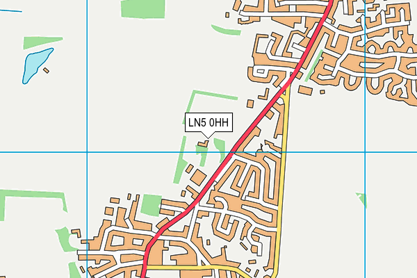 LN5 0HH map - OS VectorMap District (Ordnance Survey)
