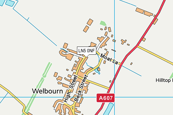 LN5 0NF map - OS VectorMap District (Ordnance Survey)
