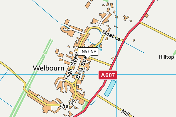 LN5 0NP map - OS VectorMap District (Ordnance Survey)