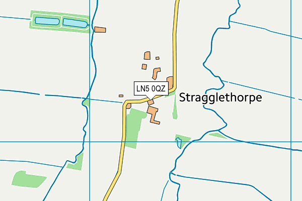 LN5 0QZ map - OS VectorMap District (Ordnance Survey)