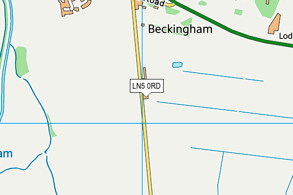 LN5 0RD map - OS VectorMap District (Ordnance Survey)