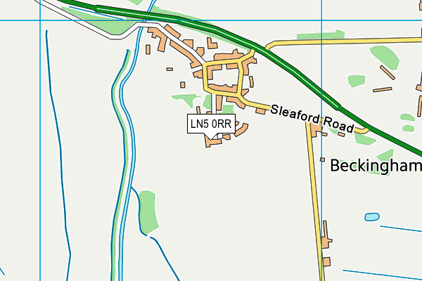 LN5 0RR map - OS VectorMap District (Ordnance Survey)