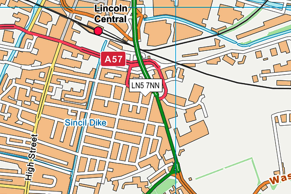 LN5 7NN map - OS VectorMap District (Ordnance Survey)