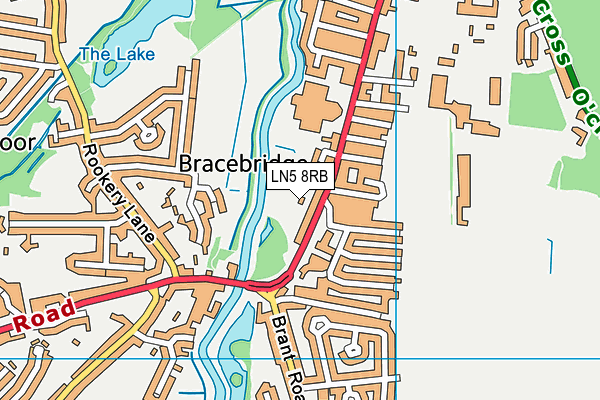 LN5 8RB map - OS VectorMap District (Ordnance Survey)