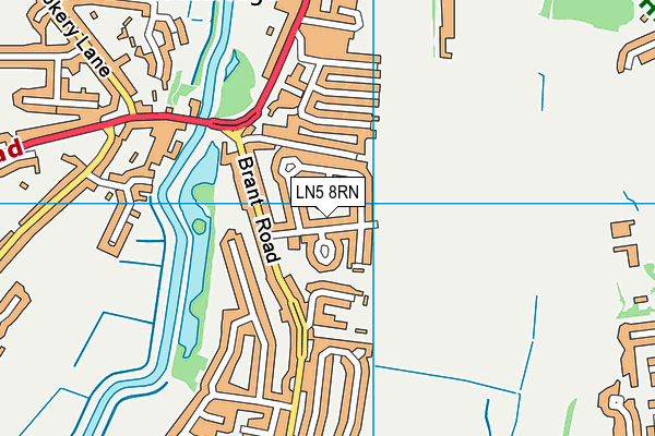 LN5 8RN map - OS VectorMap District (Ordnance Survey)