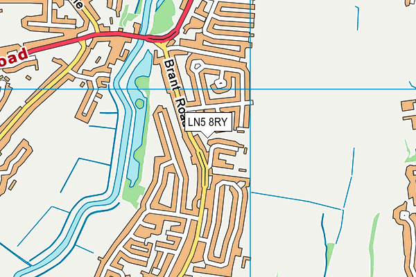 LN5 8RY map - OS VectorMap District (Ordnance Survey)