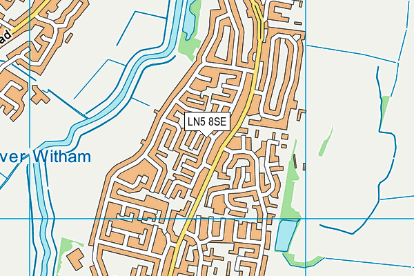 LN5 8SE map - OS VectorMap District (Ordnance Survey)
