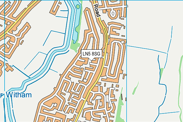 LN5 8SG map - OS VectorMap District (Ordnance Survey)