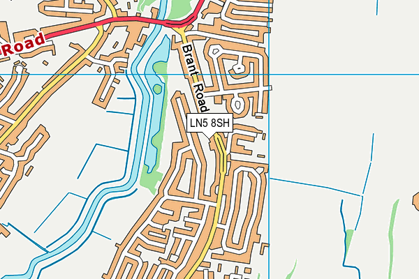 LN5 8SH map - OS VectorMap District (Ordnance Survey)