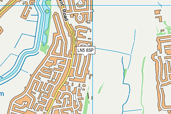 LN5 8SP map - OS VectorMap District (Ordnance Survey)