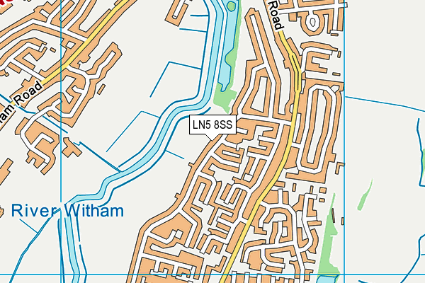 LN5 8SS map - OS VectorMap District (Ordnance Survey)