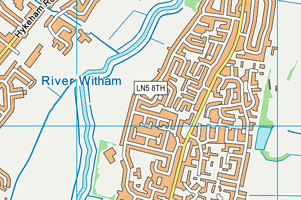 LN5 8TH map - OS VectorMap District (Ordnance Survey)