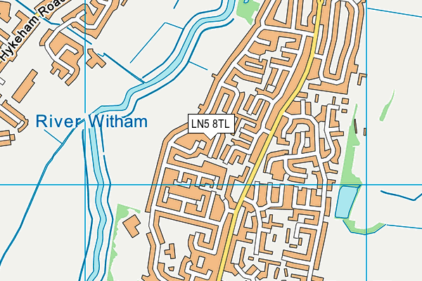 LN5 8TL map - OS VectorMap District (Ordnance Survey)