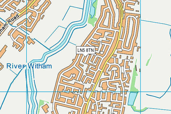LN5 8TN map - OS VectorMap District (Ordnance Survey)