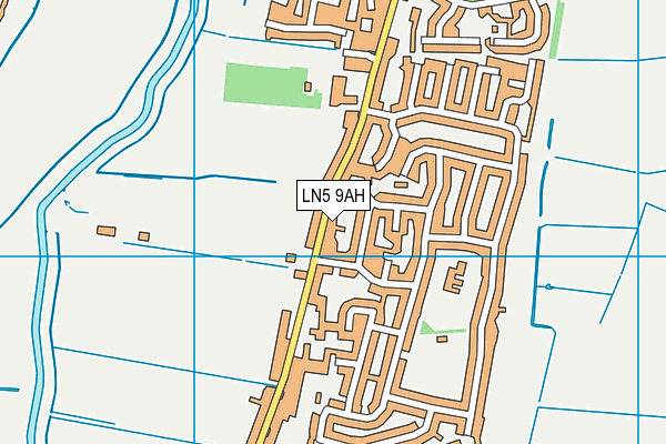 LN5 9AH map - OS VectorMap District (Ordnance Survey)