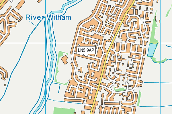 LN5 9AP map - OS VectorMap District (Ordnance Survey)