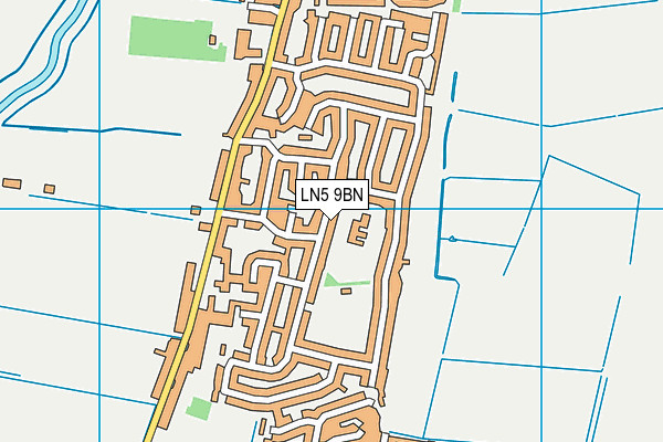 Waddington Redwood Primary Academy map (LN5 9BN) - OS VectorMap District (Ordnance Survey)