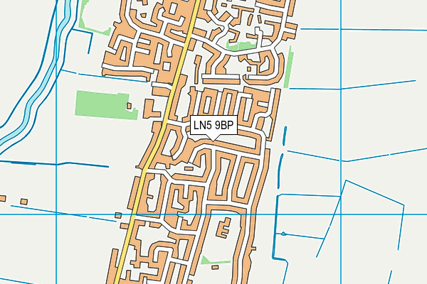 LN5 9BP map - OS VectorMap District (Ordnance Survey)