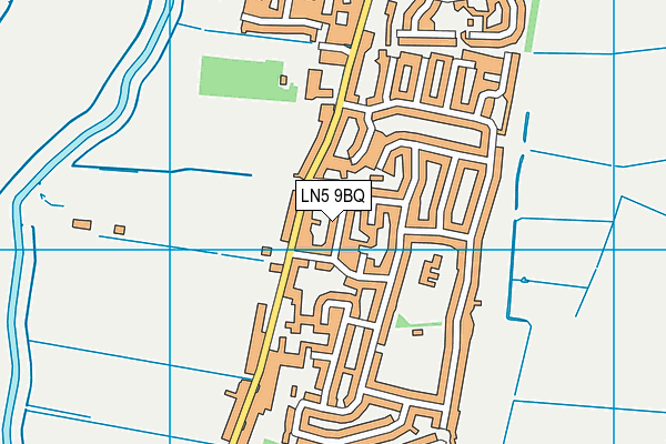 LN5 9BQ map - OS VectorMap District (Ordnance Survey)