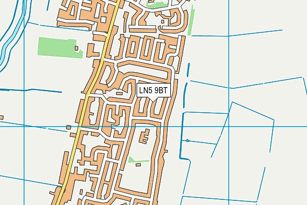 LN5 9BT map - OS VectorMap District (Ordnance Survey)