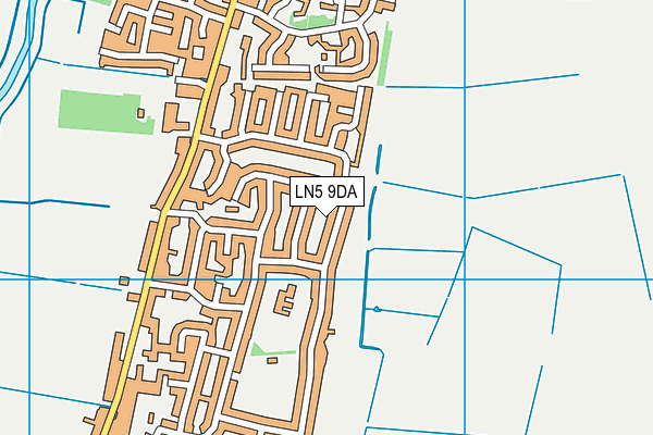 LN5 9DA map - OS VectorMap District (Ordnance Survey)