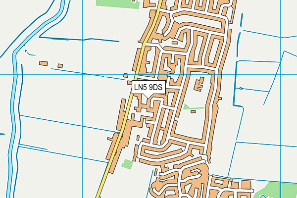 LN5 9DS map - OS VectorMap District (Ordnance Survey)